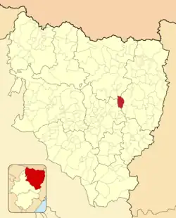 Расположение муниципалитета на карте провинции