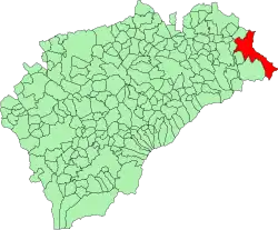 Расположение муниципалитета на карте провинции