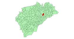 Расположение муниципалитета на карте провинции