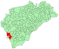 Расположение муниципалитета на карте провинции