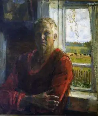 Автопортрет (холст, масло). 80х65. (1991)