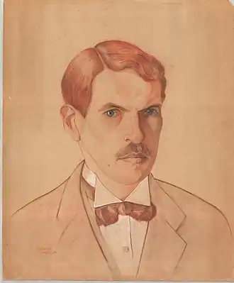 Автопортрет С. И. Лобанова (1919)