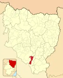 Расположение муниципалитета на карте провинции