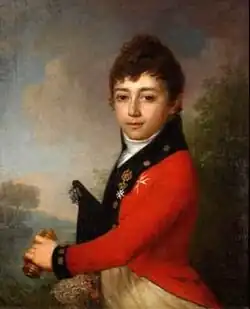 Портрет Алексея Сердобина (?) работы Владимира Боровиковского, 1800-е гг.