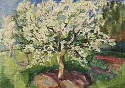 Цветущие яблони. 1912
