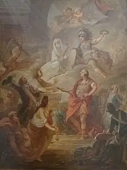 Людовик XVI присягает на верность Конституции на алтаре Отечества