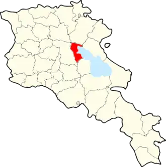 Севанский район на карте