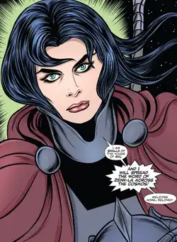 Шалла-Бал в комиксе Silver Surfer vol. 8 #2 (апрель 2016)Художник — Майк Оллред