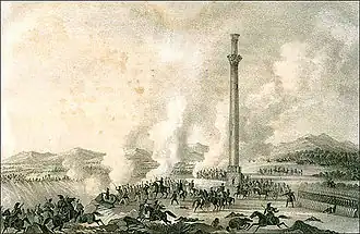 «Битва под Шамкиром». Литография М. Мещерского, XIX век