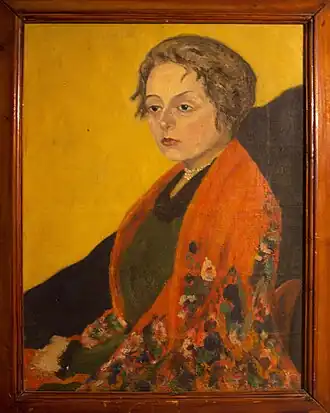 Марфа Вячеславовна Щепкина. Начало 1930-х годов. Автор портрета художник-любитель О.М. Михайлова