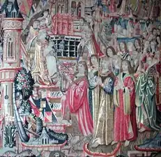 Осада Доля. Фрагмент гобелена 1506 года. Брюгге. Музей Грютюз.