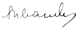 Изображение автографа