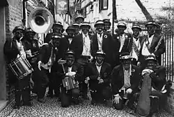 Silurian Border Morris Men, Boxing Day, 1996.