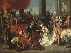 Великодушие Сципиона Африканского. 1641. Медь, масло. Санкт-Петербург, Эрмитаж