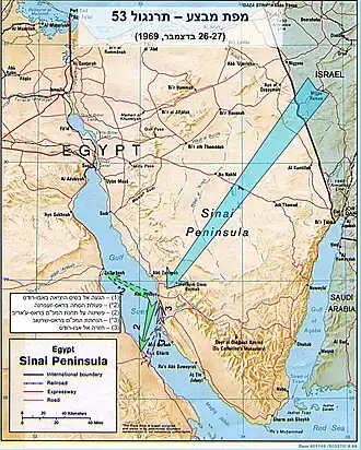 Израильские манёвры в операции «Петух-53»