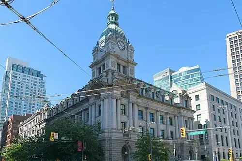 Здание старого главпочтамта в Ванкувере, построенного в 1910 году