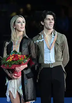 Шинед и Джон Керры на подиуме  чемпионата Европы 2009 года (бронза)