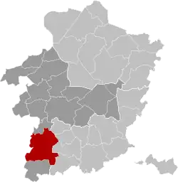 Расположение муниципалитета на карте провинции