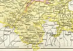 Княжество Дунгарпур в Imperial Gazetteer of India, 1909 год