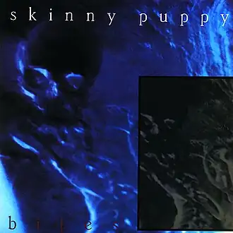Обложка альбома группы Skinny Puppy «Bites» (1985)