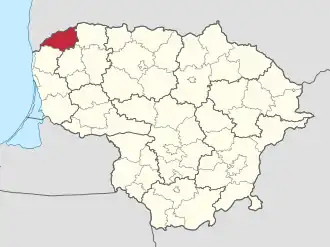 Скуодасское районное самоуправление на карте