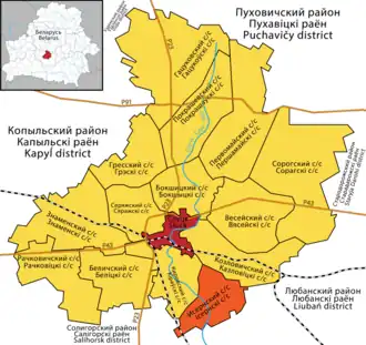 Исернский сельсовет на карте