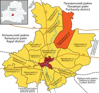 Первомайский сельсовет на карте
