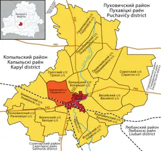 Серяжский сельсовет на карте