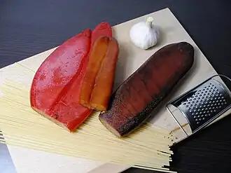 Несколько видов боттарги