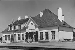 Здание вокзала в 1921—1939 гг.