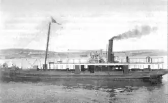 Пароход «Сокол», однотипный с пароходами, из которых переоборудовались шхуны «Лебедь» и «Утка»