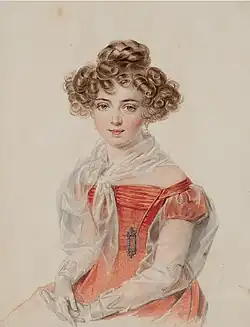 Акварель П. Ф. Соколова (1827)