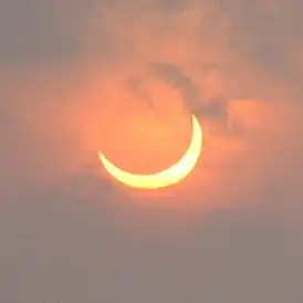 частное затмение в городе Наигуата[англ.] (Венесуэла)