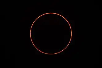 Кольцеобразное затмение на Тайване