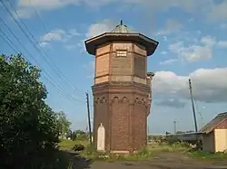Водонапорная башня, сохранившаяся на станции Сонково