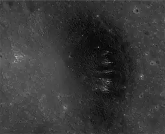 Снимок зонда Lunar Reconnaissance Orbiter.