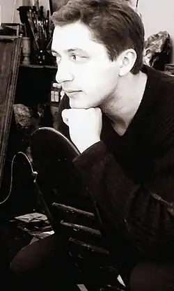 Фотография в мастерской, 2002 год