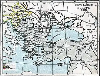 Юго-Восточная Европа в 1672 году
