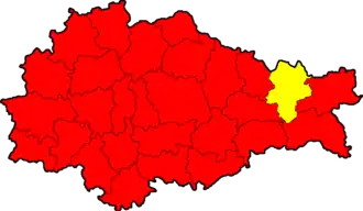 Советский район на карте