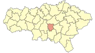 Советский район на карте