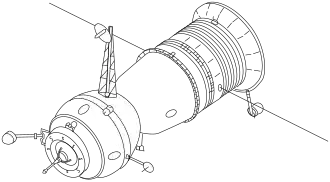 «Союз 7К-Т» после модификации, обеспечивал доставку на орбиту двух космонавтов в скафандрах «Сокол», солнечные батареи отсутствуют.