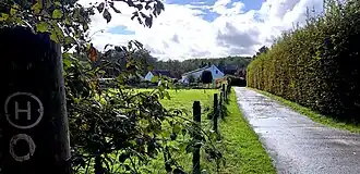 Вид с севера на центральную часть поселения