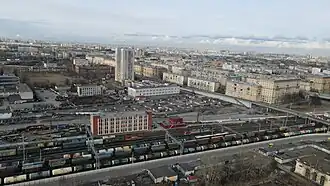 Железнодорожная станция Автово в одноимённом историческом районе