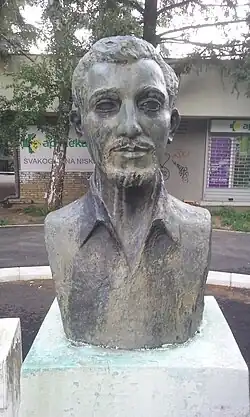 Памятник Небойше Ерковичу в Шабаце