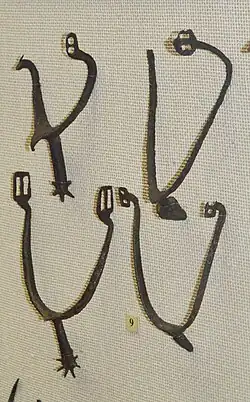 Шпоры из раскопок Серенска, XII—XIV века. ГИМ