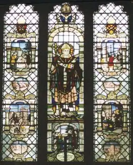 Витраж с изображением святого Меллита в церкви Эссекса