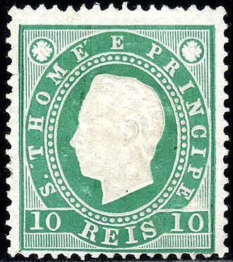 Луиш I, 10 рейсов, 1887 (Sc #16)