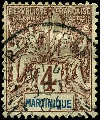 1892: 4 сантима (Mi #28; Yt #33)