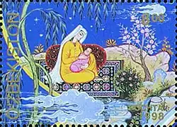 На узбекистанской почтовой марке