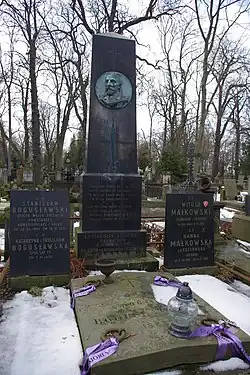 Могила С.Г. Козловского (в центре внизу)